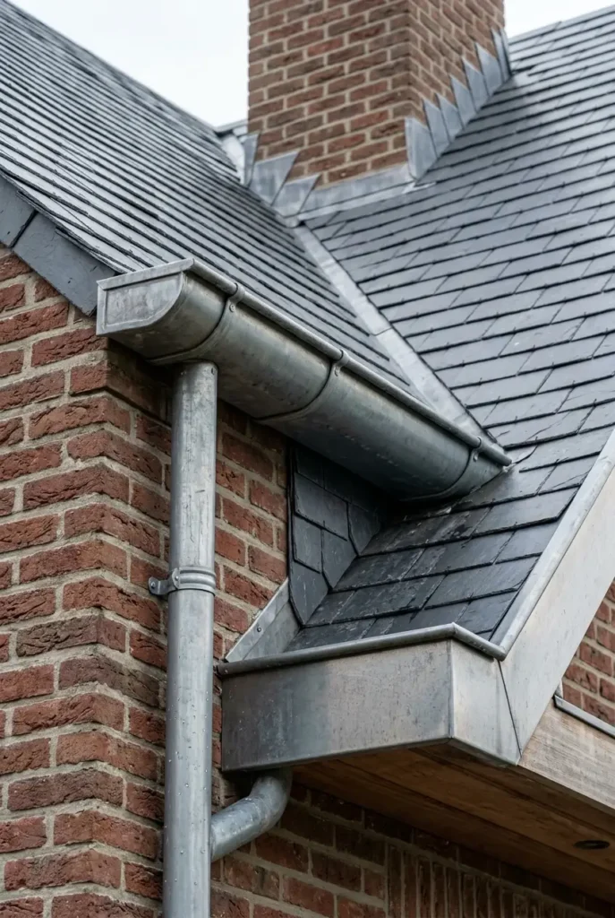 Gouttières et zinguerie en Hainaut | Dedry toiture